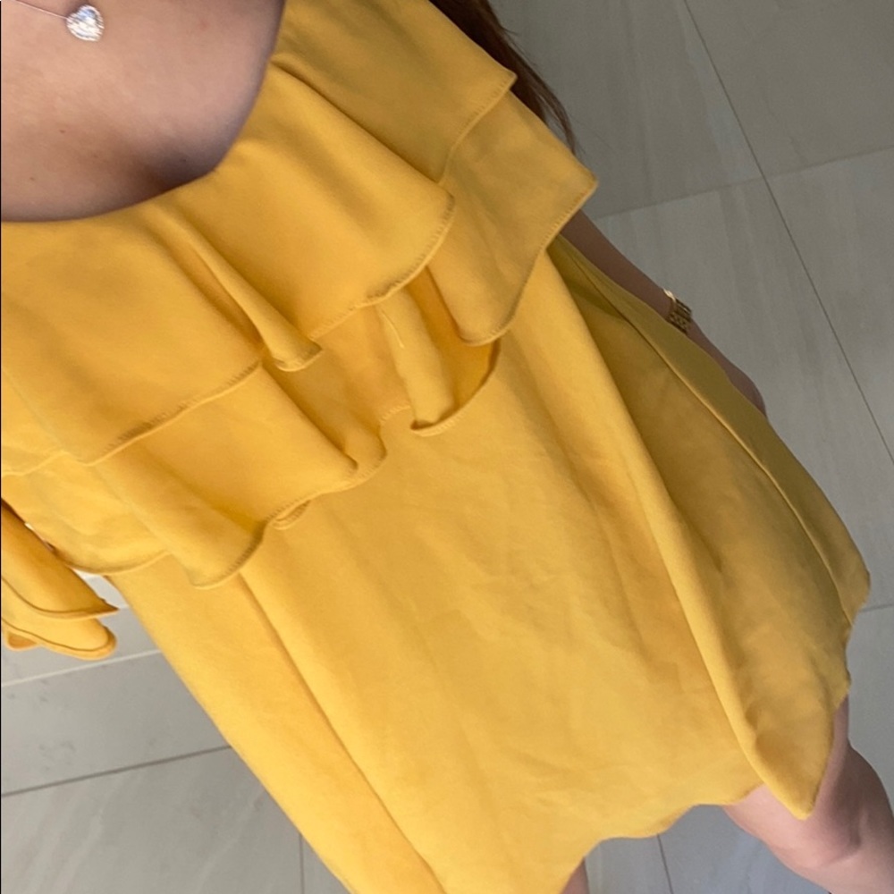 Yellow Ruffle Dress - Picture 5 of 6